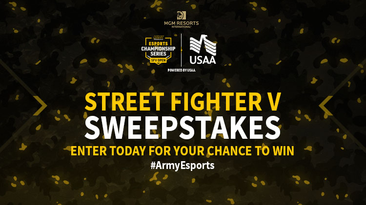 Army Entertainment Esports: Street Fighter V Online Sweepstakes Army Entertainment Esports: Street Fighter V Online Sweepstakes