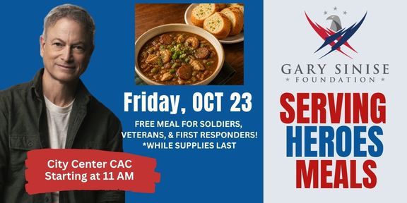 Gary Sinise FREE Serving Heroes Meal