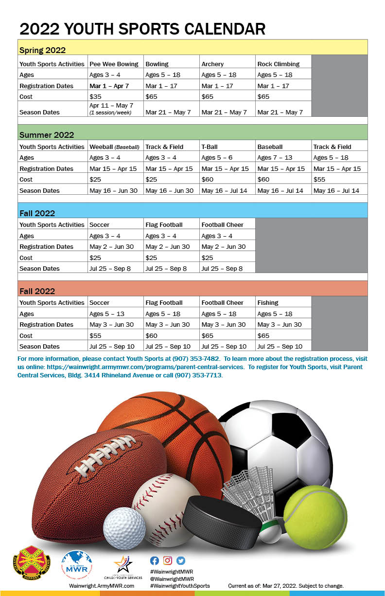 Wainwright MWR Youth Sports