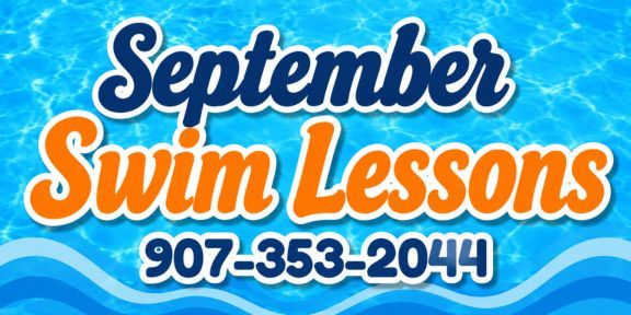 September swimming lessons announcment