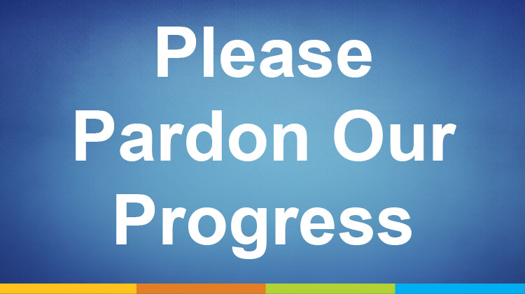 Please Pardon Our Progress Please Pardon Our Progress